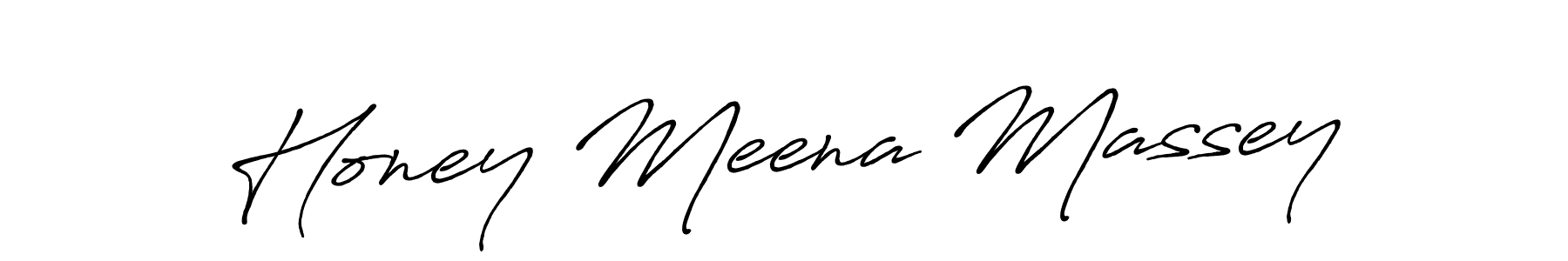 Also we have Honey Meena Massey name is the best signature style. Create professional handwritten signature collection using Antro_Vectra_Bolder autograph style. Honey Meena Massey signature style 7 images and pictures png