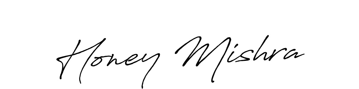 How to make Honey Mishra name signature. Use Antro_Vectra_Bolder style for creating short signs online. This is the latest handwritten sign. Honey Mishra signature style 7 images and pictures png