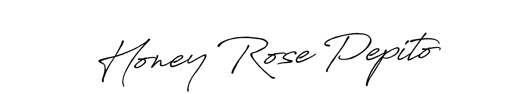 Design your own signature with our free online signature maker. With this signature software, you can create a handwritten (Antro_Vectra_Bolder) signature for name Honey Rose Pepito. Honey Rose Pepito signature style 7 images and pictures png