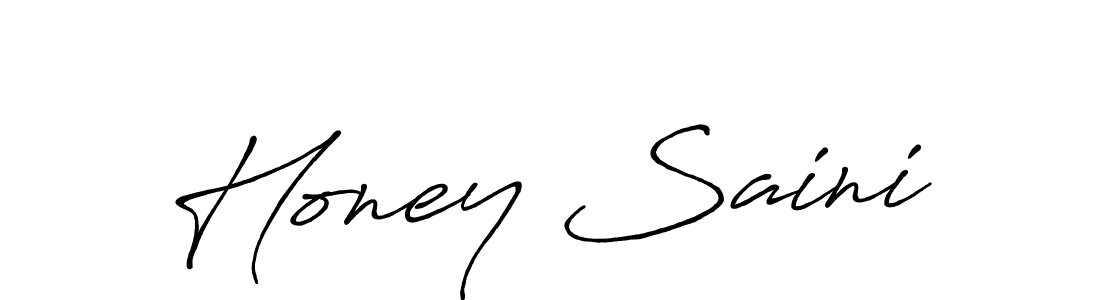 Also You can easily find your signature by using the search form. We will create Honey Saini name handwritten signature images for you free of cost using Antro_Vectra_Bolder sign style. Honey Saini signature style 7 images and pictures png