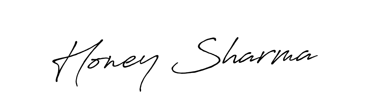 How to make Honey Sharma name signature. Use Antro_Vectra_Bolder style for creating short signs online. This is the latest handwritten sign. Honey Sharma signature style 7 images and pictures png