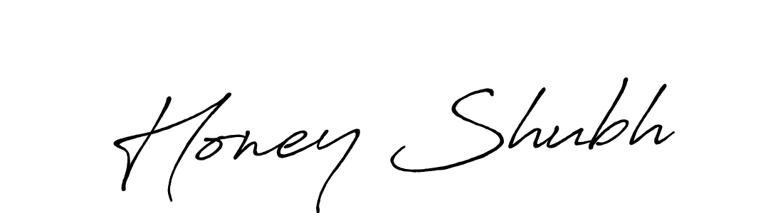 Create a beautiful signature design for name Honey Shubh. With this signature (Antro_Vectra_Bolder) fonts, you can make a handwritten signature for free. Honey Shubh signature style 7 images and pictures png