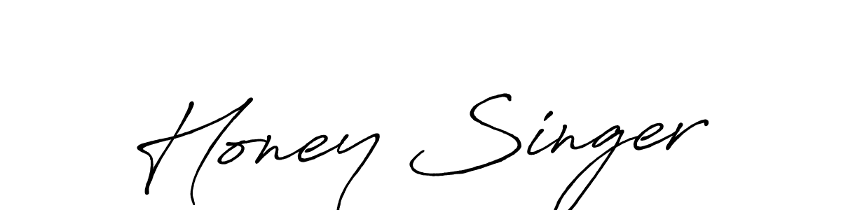 You should practise on your own different ways (Antro_Vectra_Bolder) to write your name (Honey Singer) in signature. don't let someone else do it for you. Honey Singer signature style 7 images and pictures png