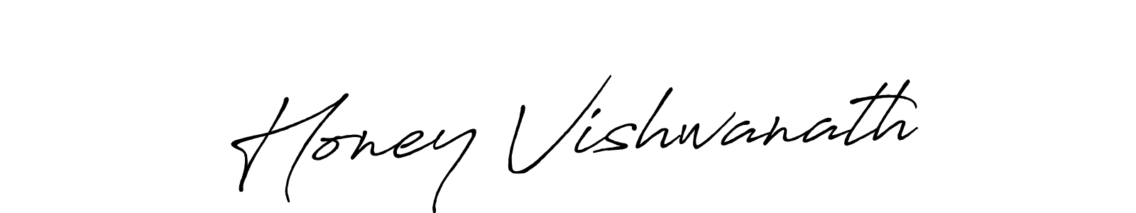 Create a beautiful signature design for name Honey Vishwanath. With this signature (Antro_Vectra_Bolder) fonts, you can make a handwritten signature for free. Honey Vishwanath signature style 7 images and pictures png