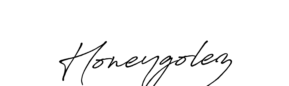 Design your own signature with our free online signature maker. With this signature software, you can create a handwritten (Antro_Vectra_Bolder) signature for name Honeygolez. Honeygolez signature style 7 images and pictures png