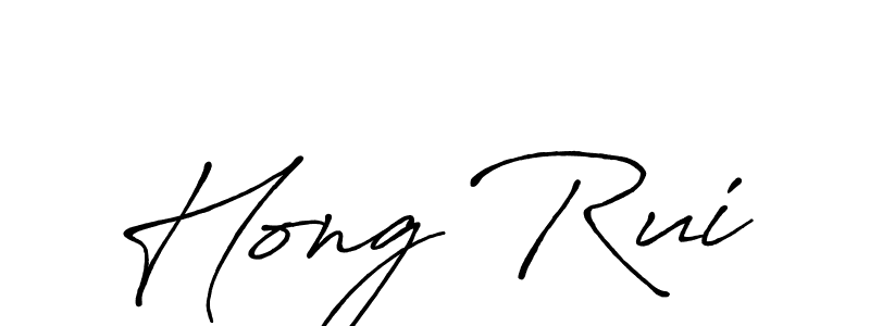 Also You can easily find your signature by using the search form. We will create Hong Rui name handwritten signature images for you free of cost using Antro_Vectra_Bolder sign style. Hong Rui signature style 7 images and pictures png