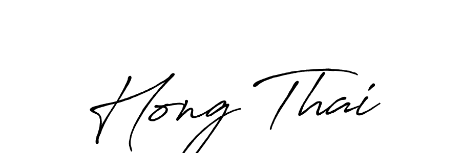 How to make Hong Thai name signature. Use Antro_Vectra_Bolder style for creating short signs online. This is the latest handwritten sign. Hong Thai signature style 7 images and pictures png