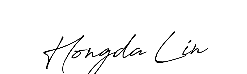 Make a beautiful signature design for name Hongda Lin. Use this online signature maker to create a handwritten signature for free. Hongda Lin signature style 7 images and pictures png