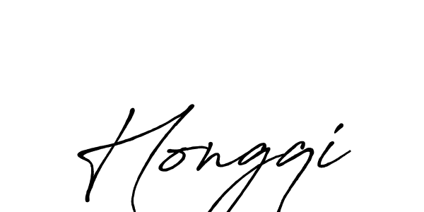 Use a signature maker to create a handwritten signature online. With this signature software, you can design (Antro_Vectra_Bolder) your own signature for name Hongqi. Hongqi signature style 7 images and pictures png
