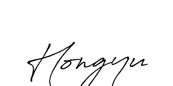 Design your own signature with our free online signature maker. With this signature software, you can create a handwritten (Antro_Vectra_Bolder) signature for name Hongyu. Hongyu signature style 7 images and pictures png