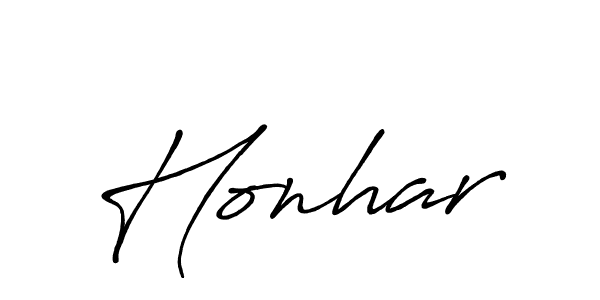 Use a signature maker to create a handwritten signature online. With this signature software, you can design (Antro_Vectra_Bolder) your own signature for name Honhar. Honhar signature style 7 images and pictures png