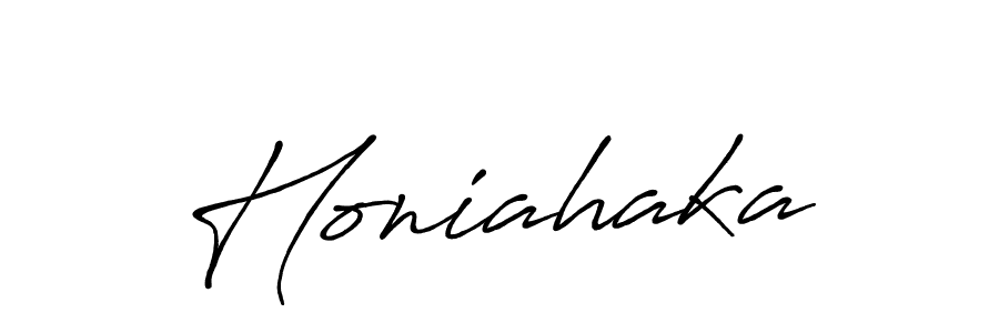 How to make Honiahaka name signature. Use Antro_Vectra_Bolder style for creating short signs online. This is the latest handwritten sign. Honiahaka signature style 7 images and pictures png