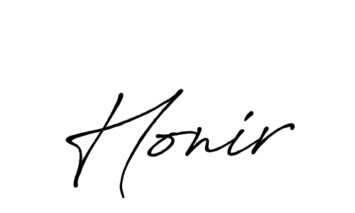 Make a beautiful signature design for name Honir. With this signature (Antro_Vectra_Bolder) style, you can create a handwritten signature for free. Honir signature style 7 images and pictures png