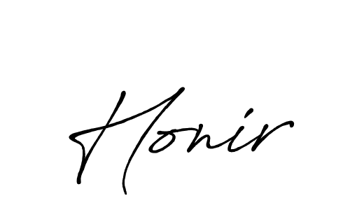 Make a beautiful signature design for name Honir. With this signature (Antro_Vectra_Bolder) style, you can create a handwritten signature for free. Honir signature style 7 images and pictures png