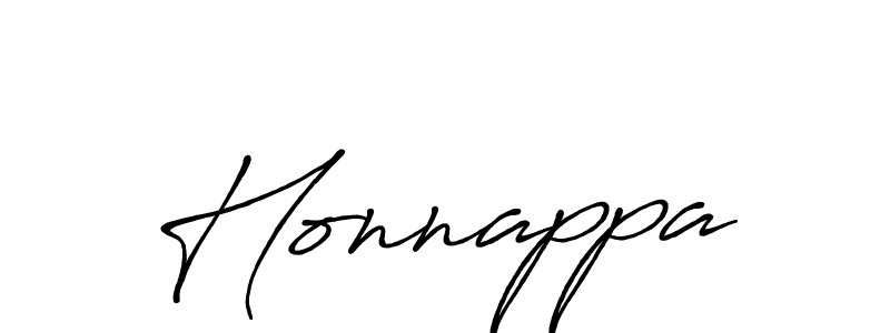 Make a beautiful signature design for name Honnappa. With this signature (Antro_Vectra_Bolder) style, you can create a handwritten signature for free. Honnappa signature style 7 images and pictures png