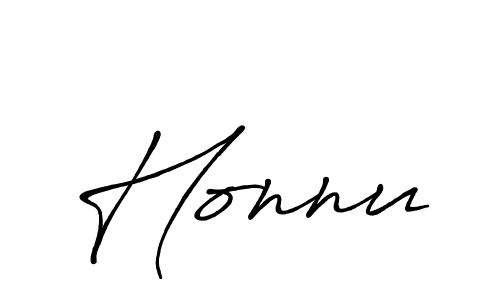 How to make Honnu signature? Antro_Vectra_Bolder is a professional autograph style. Create handwritten signature for Honnu name. Honnu signature style 7 images and pictures png