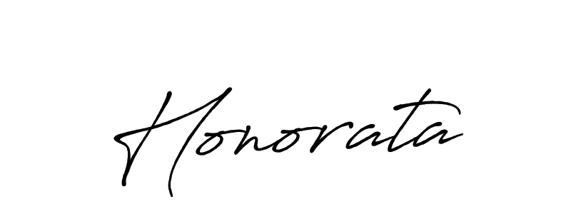 Use a signature maker to create a handwritten signature online. With this signature software, you can design (Antro_Vectra_Bolder) your own signature for name Honorata. Honorata signature style 7 images and pictures png