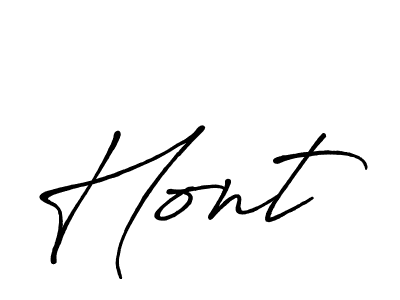 Use a signature maker to create a handwritten signature online. With this signature software, you can design (Antro_Vectra_Bolder) your own signature for name Hont. Hont signature style 7 images and pictures png