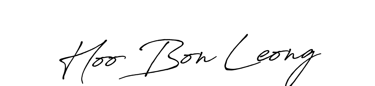 Make a short Hoo Bon Leong signature style. Manage your documents anywhere anytime using Antro_Vectra_Bolder. Create and add eSignatures, submit forms, share and send files easily. Hoo Bon Leong signature style 7 images and pictures png