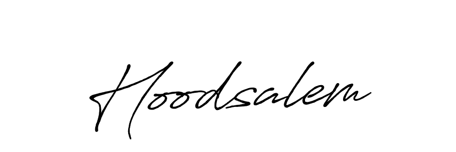 How to make Hoodsalem signature? Antro_Vectra_Bolder is a professional autograph style. Create handwritten signature for Hoodsalem name. Hoodsalem signature style 7 images and pictures png