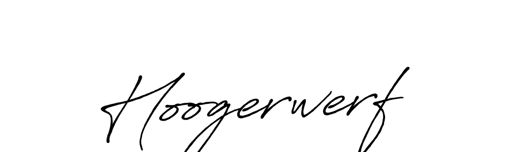 Hoogerwerf stylish signature style. Best Handwritten Sign (Antro_Vectra_Bolder) for my name. Handwritten Signature Collection Ideas for my name Hoogerwerf. Hoogerwerf signature style 7 images and pictures png