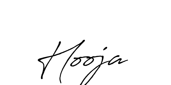 The best way (Antro_Vectra_Bolder) to make a short signature is to pick only two or three words in your name. The name Hooja  include a total of six letters. For converting this name. Hooja  signature style 7 images and pictures png