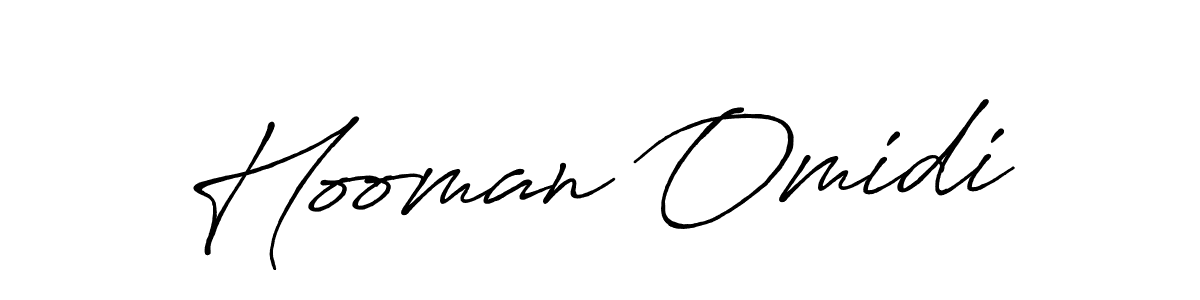 Use a signature maker to create a handwritten signature online. With this signature software, you can design (Antro_Vectra_Bolder) your own signature for name Hooman Omidi. Hooman Omidi signature style 7 images and pictures png