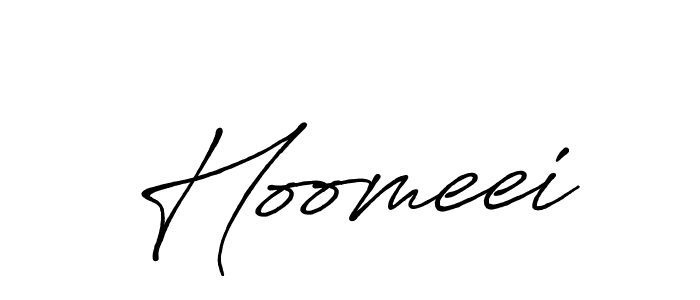 Hoomeei stylish signature style. Best Handwritten Sign (Antro_Vectra_Bolder) for my name. Handwritten Signature Collection Ideas for my name Hoomeei. Hoomeei signature style 7 images and pictures png