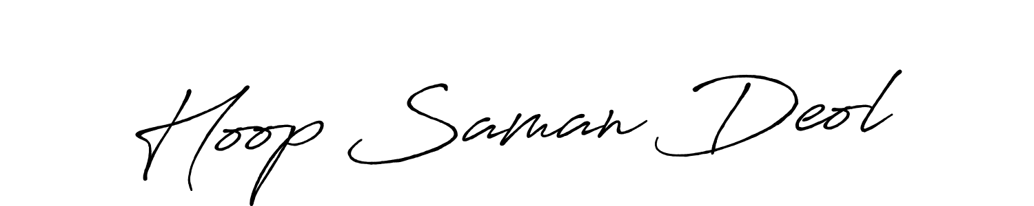 Also You can easily find your signature by using the search form. We will create Hoop Saman Deol name handwritten signature images for you free of cost using Antro_Vectra_Bolder sign style. Hoop Saman Deol signature style 7 images and pictures png