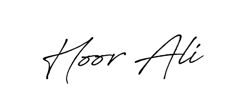 Also we have Hoor Ali name is the best signature style. Create professional handwritten signature collection using Antro_Vectra_Bolder autograph style. Hoor Ali signature style 7 images and pictures png