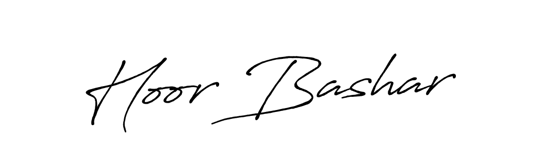 Use a signature maker to create a handwritten signature online. With this signature software, you can design (Antro_Vectra_Bolder) your own signature for name Hoor Bashar. Hoor Bashar signature style 7 images and pictures png