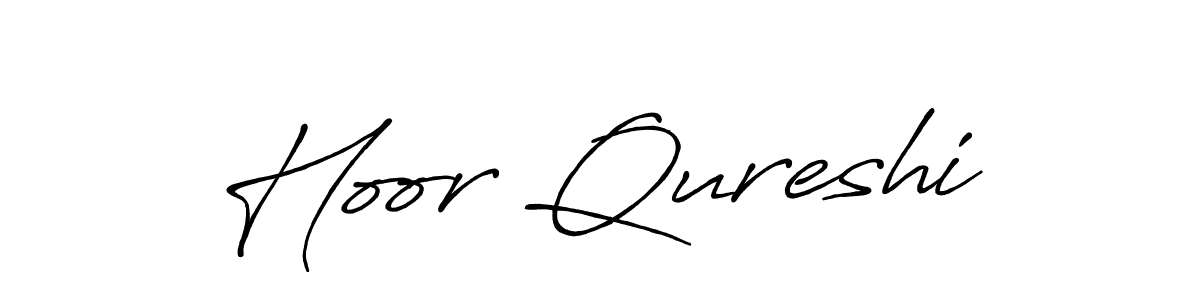 Design your own signature with our free online signature maker. With this signature software, you can create a handwritten (Antro_Vectra_Bolder) signature for name Hoor Qureshi. Hoor Qureshi signature style 7 images and pictures png