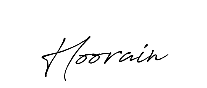 Make a beautiful signature design for name Hoorain. Use this online signature maker to create a handwritten signature for free. Hoorain signature style 7 images and pictures png