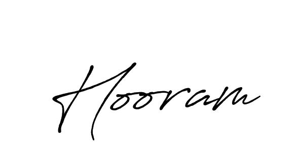 Create a beautiful signature design for name Hooram. With this signature (Antro_Vectra_Bolder) fonts, you can make a handwritten signature for free. Hooram signature style 7 images and pictures png