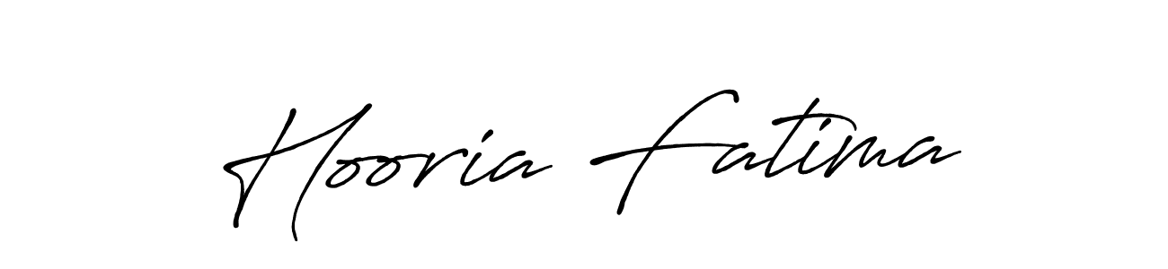 How to make Hooria Fatima signature? Antro_Vectra_Bolder is a professional autograph style. Create handwritten signature for Hooria Fatima name. Hooria Fatima signature style 7 images and pictures png