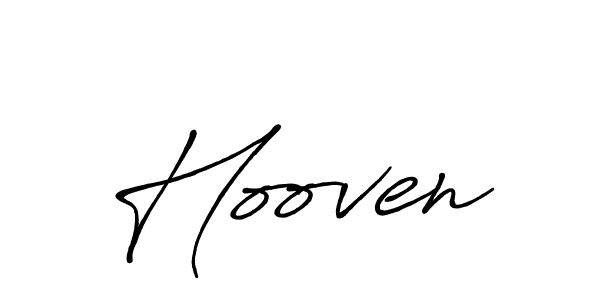 Make a beautiful signature design for name Hooven. With this signature (Antro_Vectra_Bolder) style, you can create a handwritten signature for free. Hooven signature style 7 images and pictures png