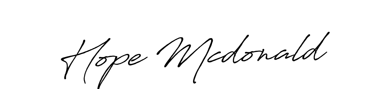 Design your own signature with our free online signature maker. With this signature software, you can create a handwritten (Antro_Vectra_Bolder) signature for name Hope Mcdonald. Hope Mcdonald signature style 7 images and pictures png