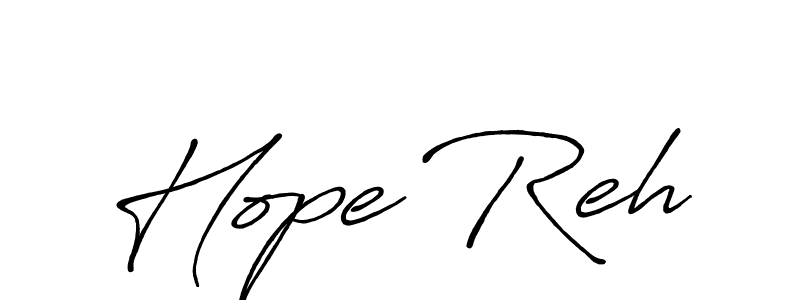 Design your own signature with our free online signature maker. With this signature software, you can create a handwritten (Antro_Vectra_Bolder) signature for name Hope Reh. Hope Reh signature style 7 images and pictures png