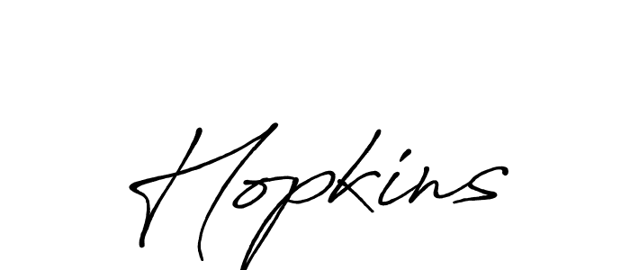 Make a beautiful signature design for name Hopkins. With this signature (Antro_Vectra_Bolder) style, you can create a handwritten signature for free. Hopkins signature style 7 images and pictures png