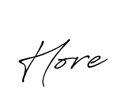 Create a beautiful signature design for name Hore. With this signature (Antro_Vectra_Bolder) fonts, you can make a handwritten signature for free. Hore signature style 7 images and pictures png