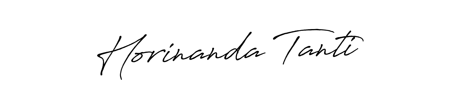 Design your own signature with our free online signature maker. With this signature software, you can create a handwritten (Antro_Vectra_Bolder) signature for name Horinanda Tanti. Horinanda Tanti signature style 7 images and pictures png