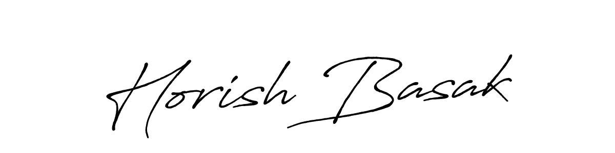 It looks lik you need a new signature style for name Horish Basak. Design unique handwritten (Antro_Vectra_Bolder) signature with our free signature maker in just a few clicks. Horish Basak signature style 7 images and pictures png