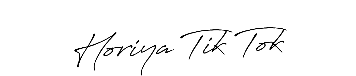 The best way (Antro_Vectra_Bolder) to make a short signature is to pick only two or three words in your name. The name Horiya Tik Tok include a total of six letters. For converting this name. Horiya Tik Tok signature style 7 images and pictures png