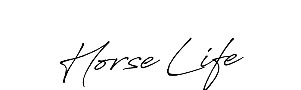 Make a beautiful signature design for name Horse Life. Use this online signature maker to create a handwritten signature for free. Horse Life signature style 7 images and pictures png