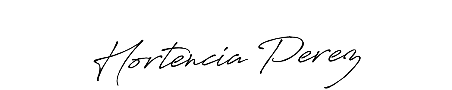 It looks lik you need a new signature style for name Hortencia Perez. Design unique handwritten (Antro_Vectra_Bolder) signature with our free signature maker in just a few clicks. Hortencia Perez signature style 7 images and pictures png