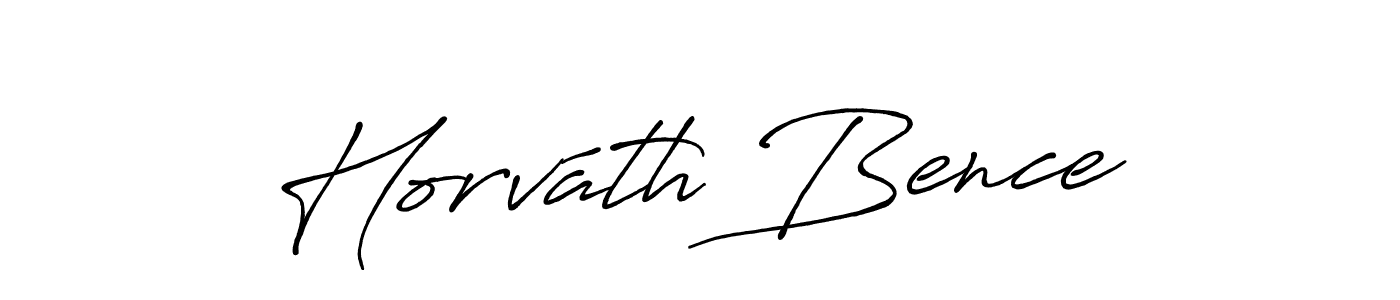 Horváth Bence stylish signature style. Best Handwritten Sign (Antro_Vectra_Bolder) for my name. Handwritten Signature Collection Ideas for my name Horváth Bence. Horváth Bence signature style 7 images and pictures png