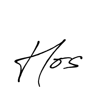 It looks lik you need a new signature style for name Hos. Design unique handwritten (Antro_Vectra_Bolder) signature with our free signature maker in just a few clicks. Hos signature style 7 images and pictures png