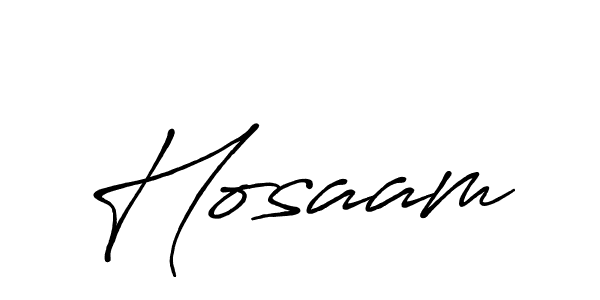 Create a beautiful signature design for name Hosaam. With this signature (Antro_Vectra_Bolder) fonts, you can make a handwritten signature for free. Hosaam signature style 7 images and pictures png