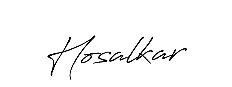 How to make Hosalkar name signature. Use Antro_Vectra_Bolder style for creating short signs online. This is the latest handwritten sign. Hosalkar signature style 7 images and pictures png