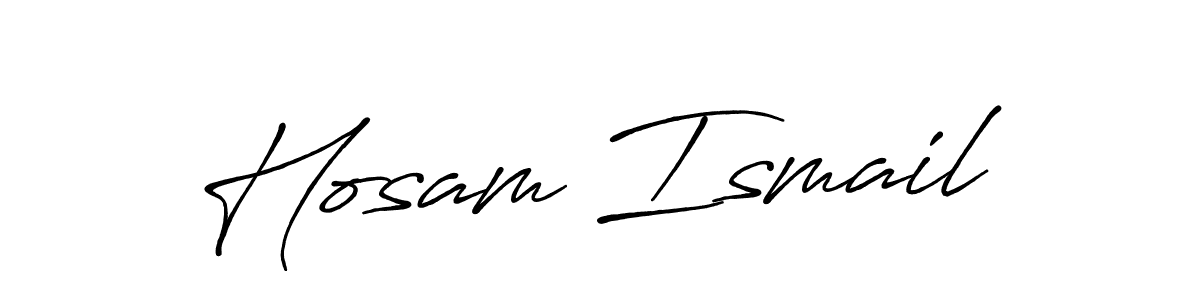 It looks lik you need a new signature style for name Hosam Ismail. Design unique handwritten (Antro_Vectra_Bolder) signature with our free signature maker in just a few clicks. Hosam Ismail signature style 7 images and pictures png